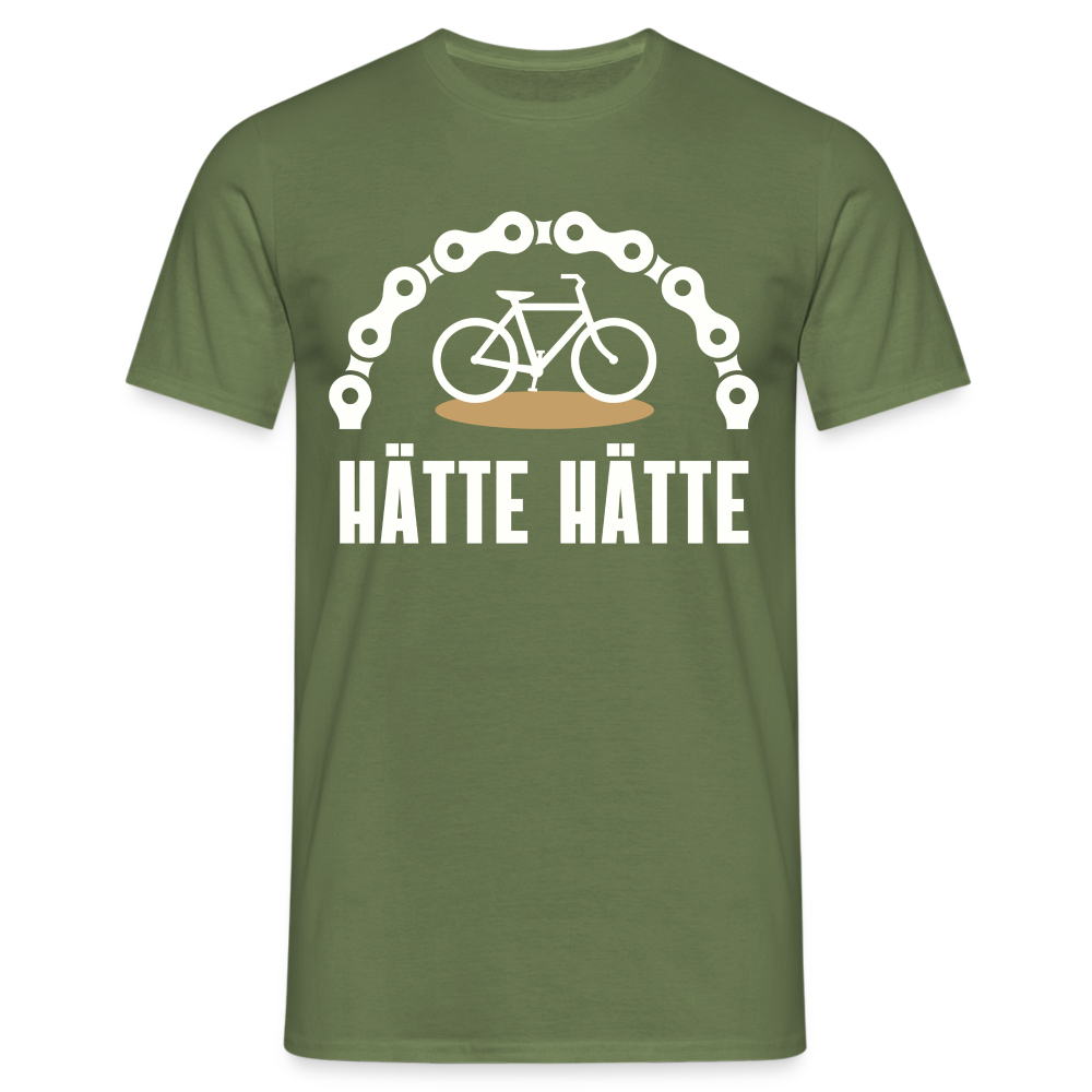 Männer T-Shirt "Hätte Hätte Fahrradkette" - Militärgrün