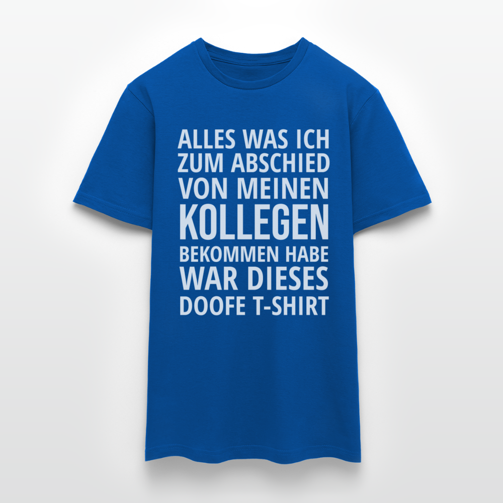 Männer T-Shirt "Abschied Kollege" - Royalblau