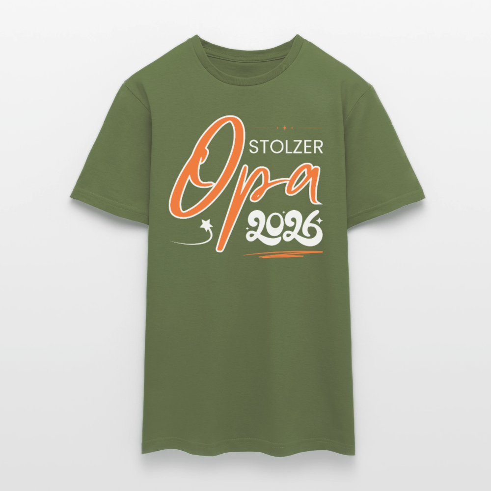 Männer T-Shirt "Stolzer Opa 2026" - Militärgrün