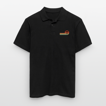 Männer Poloshirt "Dartpfeile im Retro-Stil" - Schwarz