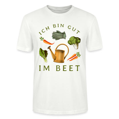 Männer Bio-T-Shirt "Ich bin gut im Beet" - Weiß
