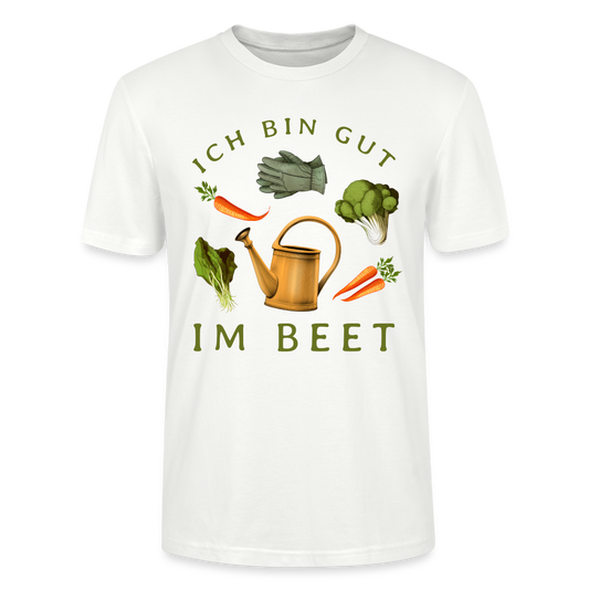 Männer Bio-T-Shirt "Ich bin gut im Beet" - Weiß