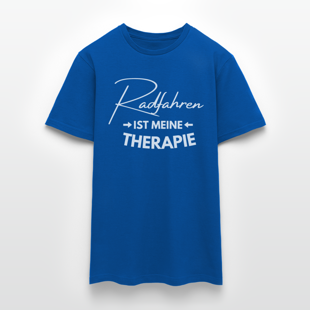 Männer T-Shirt "Radfahren ist meine Therapie" - Royalblau