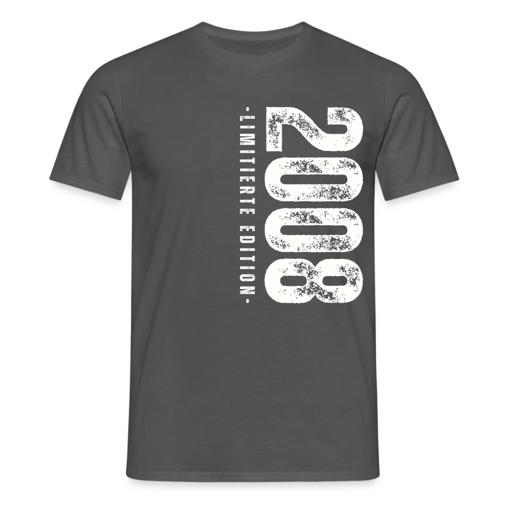 Männer T-Shirt "2008 - Limitierte Edition" - Anthrazit
