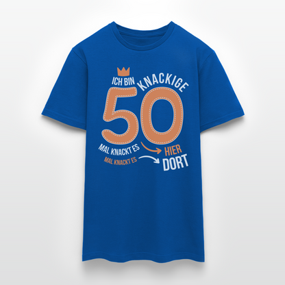 Männer T-Shirt "Ich bin knackige 50" - Royalblau