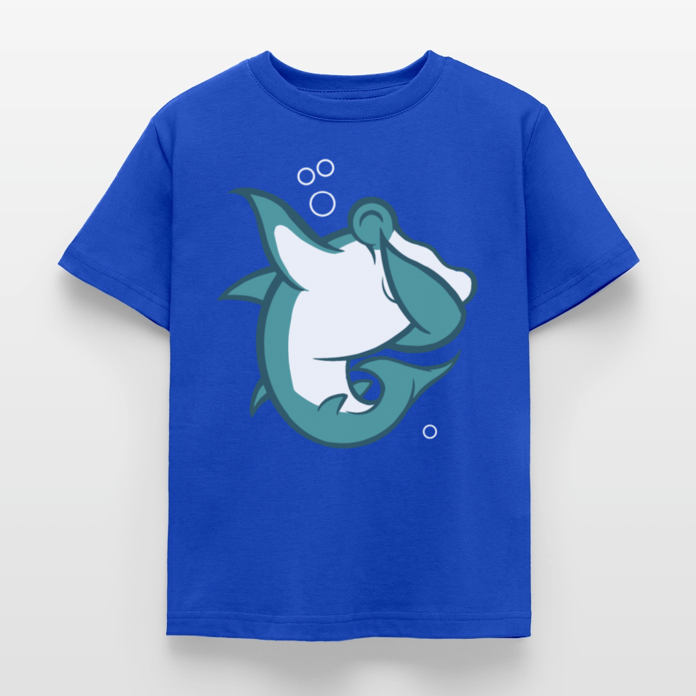 Kinder T-Shirt "Cooler Hammerhai" - Royalblau