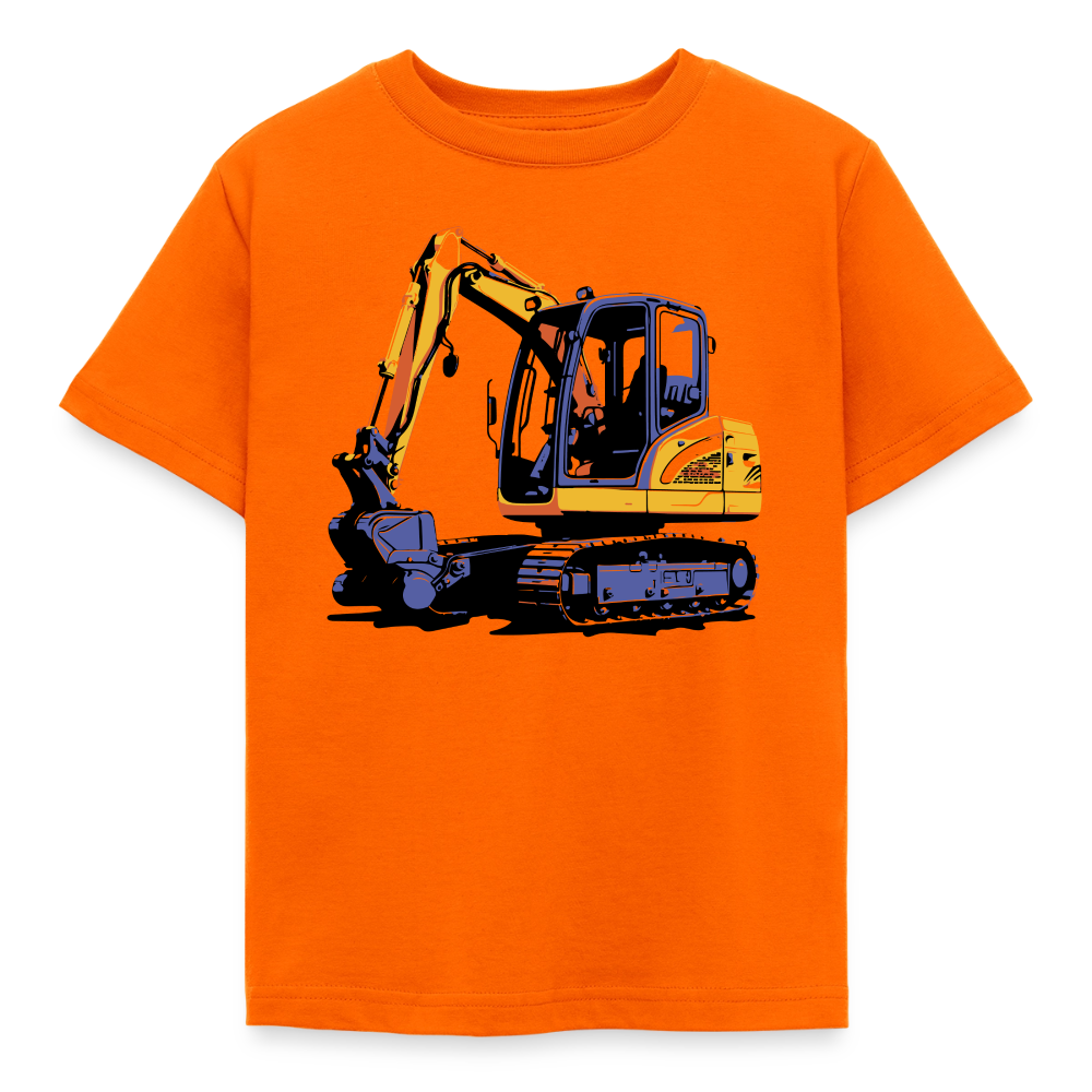 Kinder T-Shirt "Mini-Bagger" - Orange