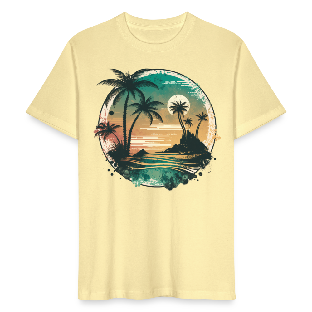 Unisex Bio-T-Shirt "Sonnenuntergang im Vintage Stil" - Creme