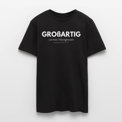Männer T-Shirt "Großartig wie mein Schwiegervater" - Schwarz