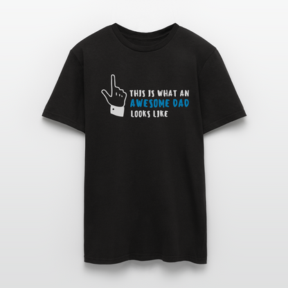 Männer T-Shirt "This is what an awesome dad looks like" - Schwarz