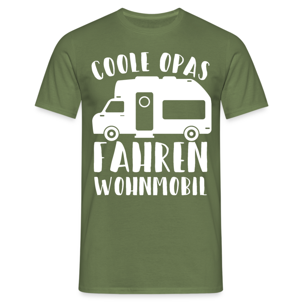 Männer T-Shirt "Coole Opas fahren Wohnmobil" - Militärgrün