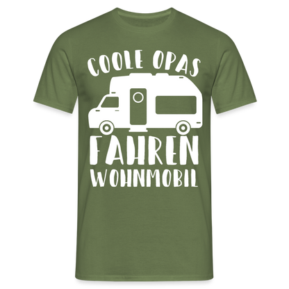Männer T-Shirt "Coole Opas fahren Wohnmobil" - Militärgrün