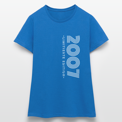 Frauen T-Shirt "2007 - Limitierte Edition" - Royalblau