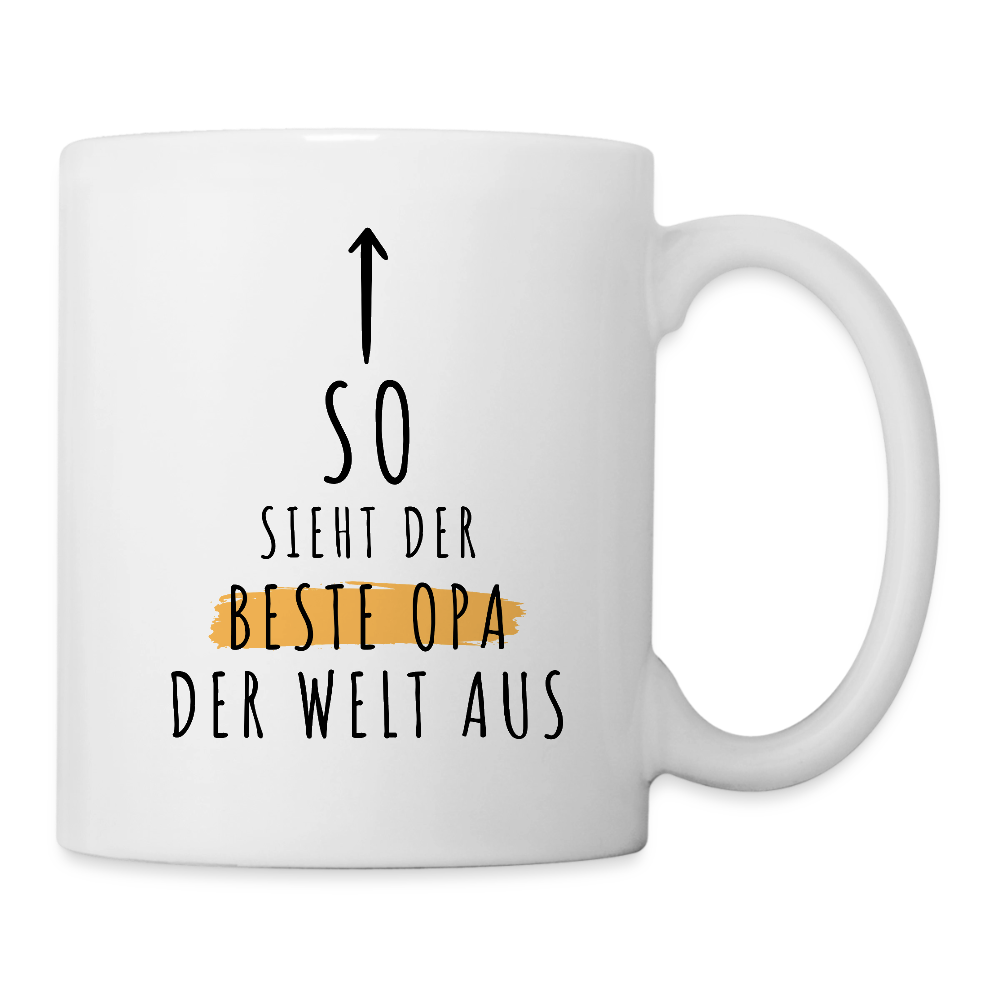 Tasse "So sieht der beste Opa der Welt aus" - Weiß