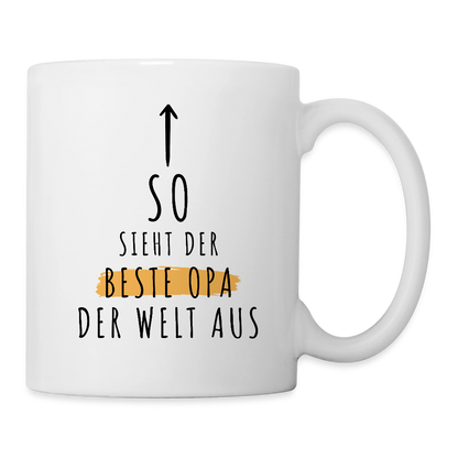 Tasse "So sieht der beste Opa der Welt aus" - Weiß