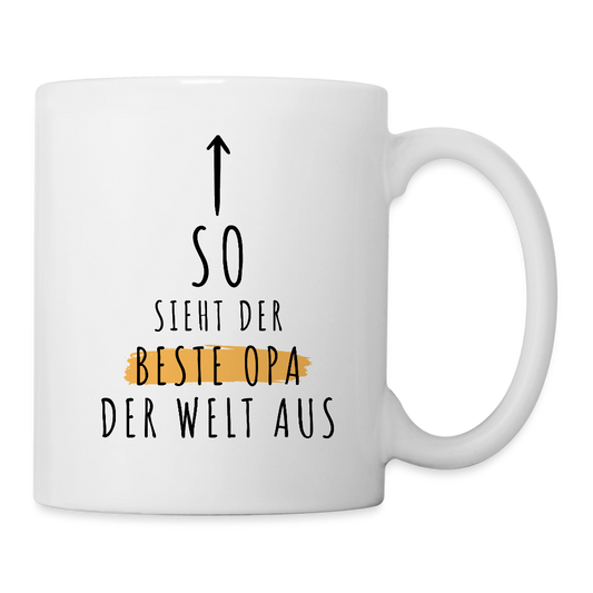 Tasse "So sieht der beste Opa der Welt aus" - Weiß