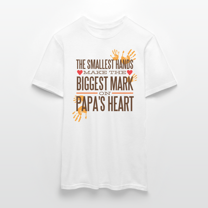 Männer T-Shirt "The smallest hands make..." - Weiß