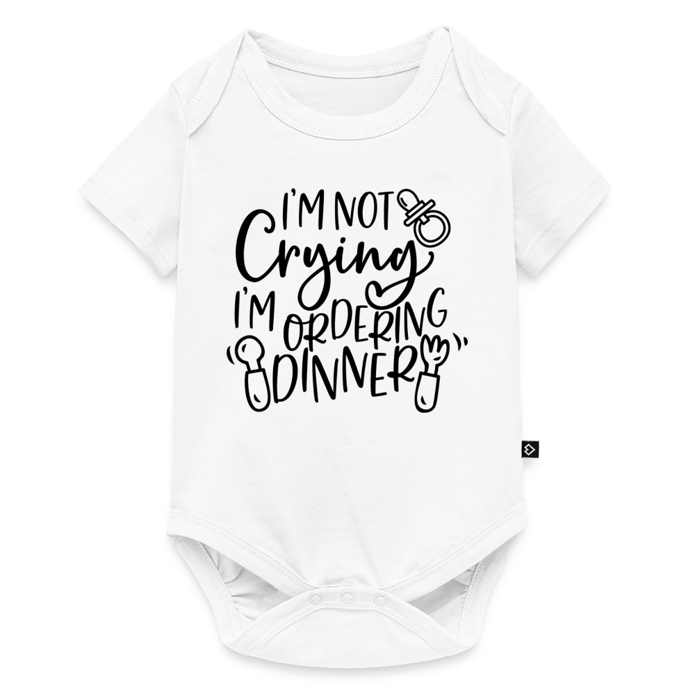 Baby Body "i'm not crying i'm ordering dinner" - Weiß