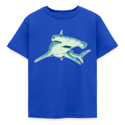 Kinder T-Shirt "Hammerhai" - Royalblau