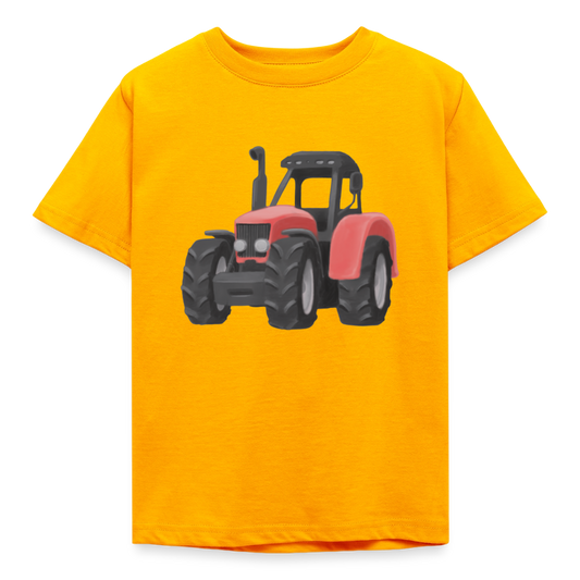 Kinder T-Shirt "Traktor im Wasserfarben-Stil" - Gold