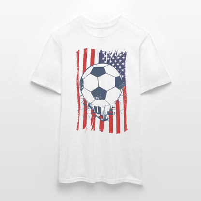 Männer T-Shirt "USA Fußball" - Weiß
