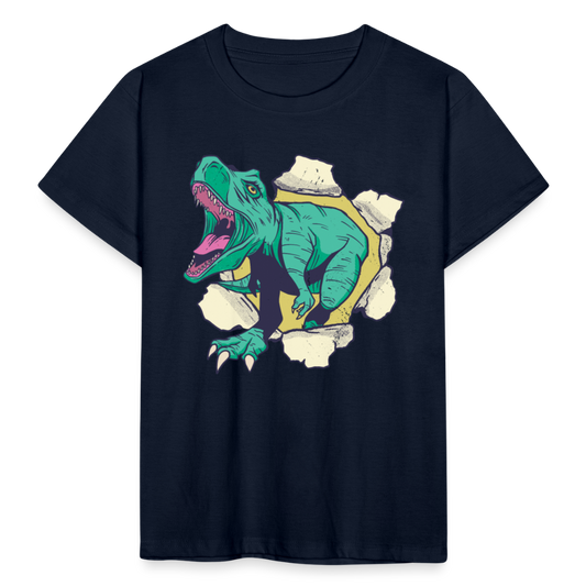 Kinder T-Shirt "Dinosaurier in Aktion" - Navy