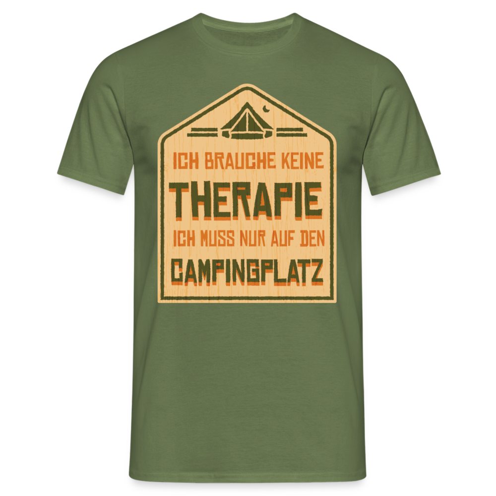 Männer T-Shirt "Ich muss nur auf den Campingplatz" - Militärgrün