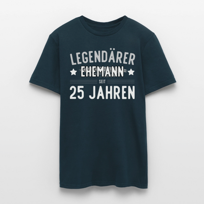 Männer T-Shirt "Legendärer Ehemann seit 25 Jahren" - Navy