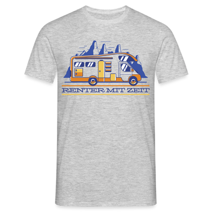 Männer T-Shirt "Rentner mit Zeit" - Grau meliert