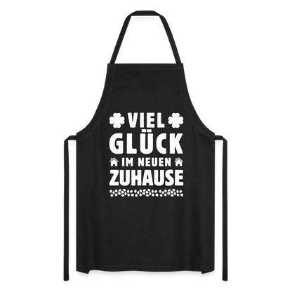 Kochschürze "Viel Glück im neuen Zuhause" - Schwarz