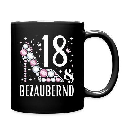 Tasse "18 und bezaubernd" - Schwarz