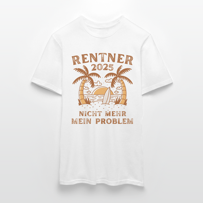 Männer T-Shirt "Rentner 2025 - Nicht mehr mein Problem" - Weiß