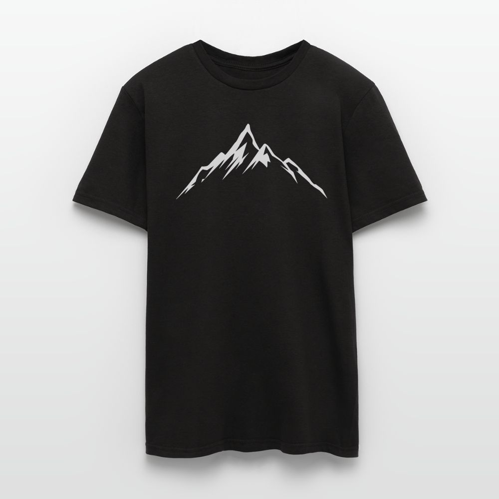 Männer T-Shirt "Einfache Berge" - Schwarz