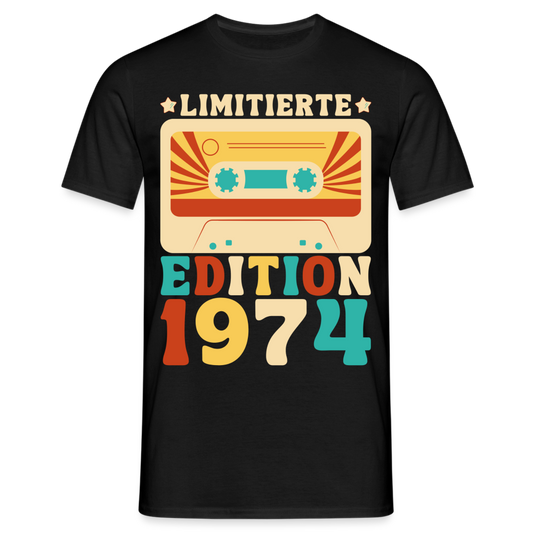 Männer T-Shirt "Limitierte Edition seit 1972" (Retro-Stil) - Schwarz