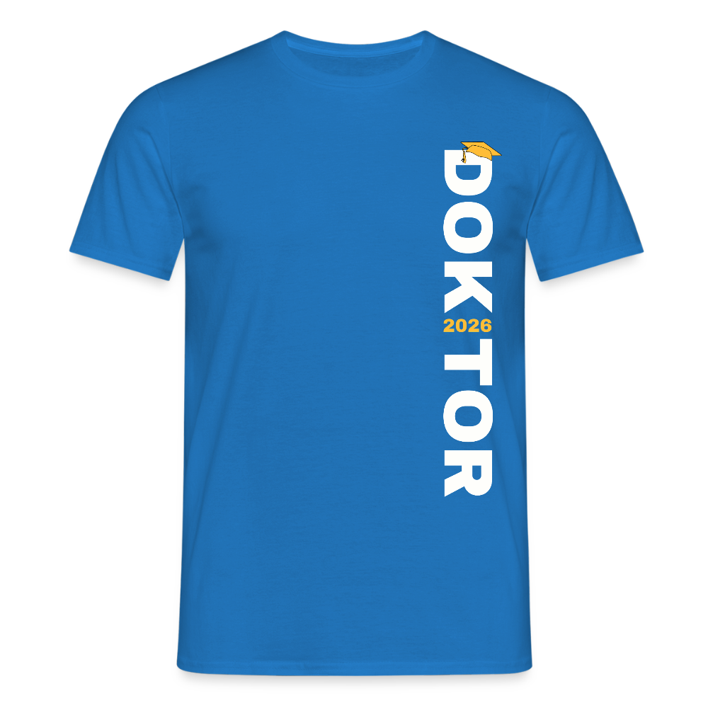 Männer T-Shirt "Doktor 2026" (Schriftzug) - Royalblau