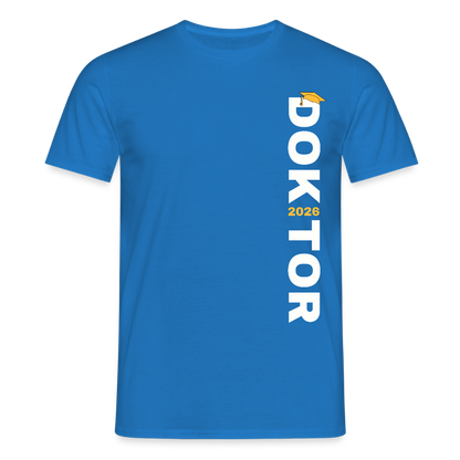 Männer T-Shirt "Doktor 2026" (Schriftzug) - Royalblau