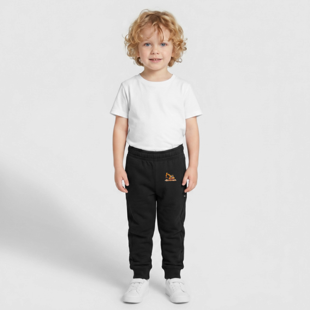 Kinder Hose "Bagger im Wasserfarben-Stil" - Schwarz