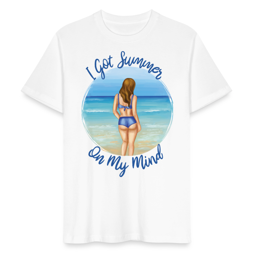 Unisex Bio T-Shirt "I got summer on my mind" - Weiß