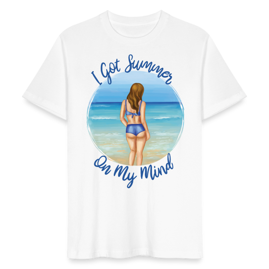 Unisex Bio T-Shirt "I got summer on my mind" - Weiß