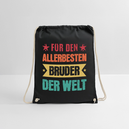 Turnbeutel "Für den allerbesten Bruder der Welt" - Schwarz