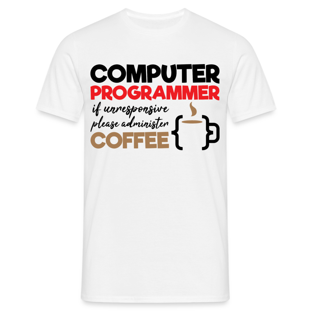 Männer T-Shirt "Computer programmer..." - Weiß