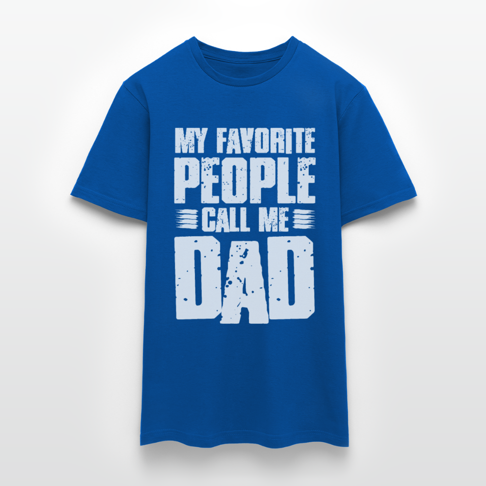 Männer T-Shirt "My favorite people call me dad" - Royalblau