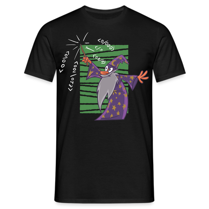 Männer T-Shirt "Magischer Code" - Schwarz