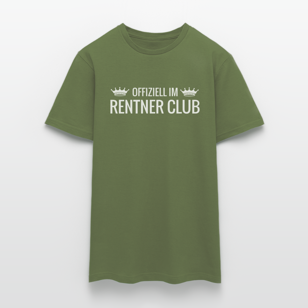 T-Shirt "Offiziell im Rentner Club" - Militärgrün