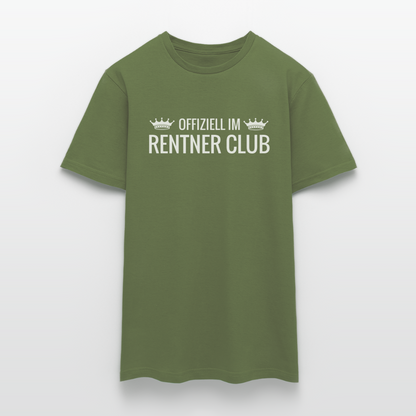 T-Shirt "Offiziell im Rentner Club" - Militärgrün