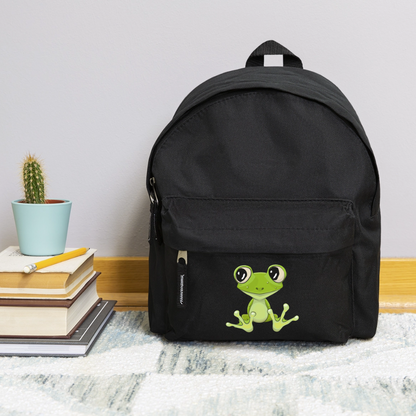 Kinder Rucksack "Niedlicher Frosch" - Schwarz