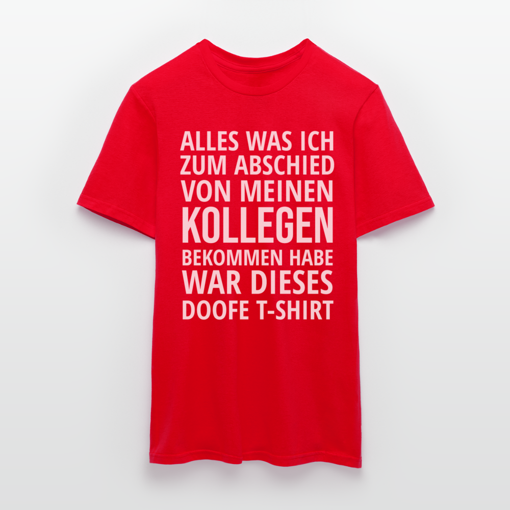 Männer T-Shirt "Abschied Kollege" - Rot