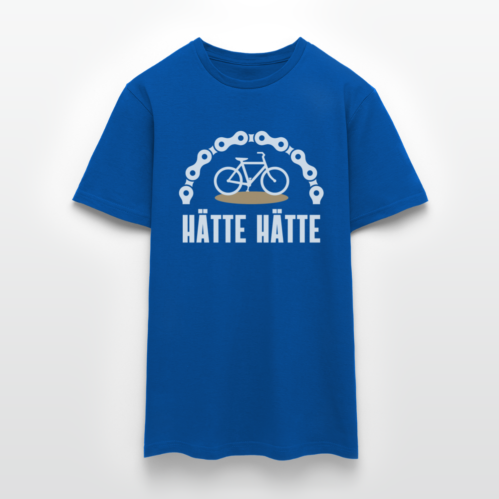 Männer T-Shirt "Hätte Hätte Fahrradkette" - Royalblau