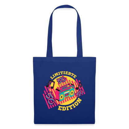 Stoffbeutel "Limitierte Edition 50 Jahre" - Royalblau