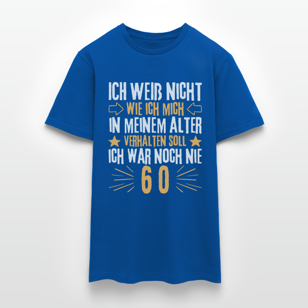 Männer T-Shirt "Ich war noch nie 60" - Royalblau